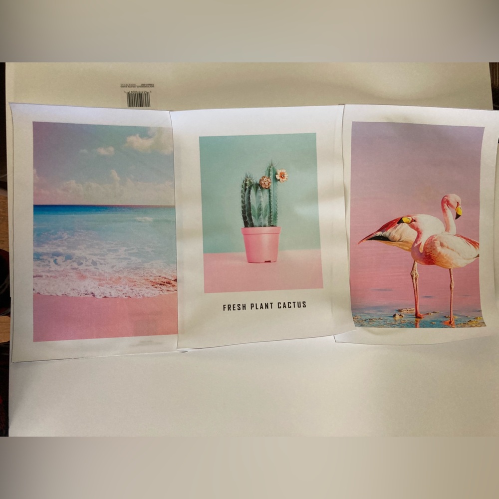 Set of three beachy posters